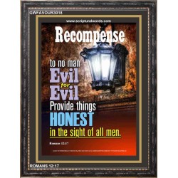 PROVIDE THINGS HONEST   Encouraging Bible Verses Framed   (GWFAVOUR3018)   