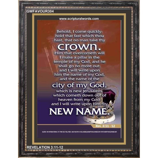 NEW JERUSALEM   Frame Bible Verse   (GWFAVOUR304)   