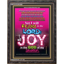 REJOICE IN THE LORD   Contemporary Christian Wall Art Frame   (GWFAVOUR3080)   