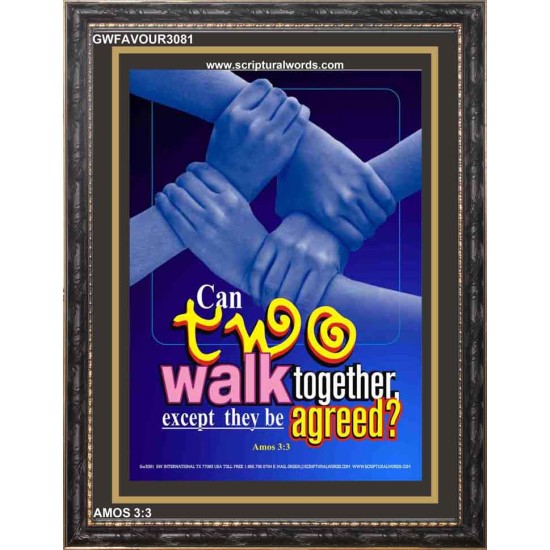 POWER OF AGREEMENT   Scripture Art Frame   (GWFAVOUR3081)   