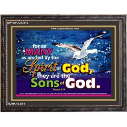 SONS OF GOD   Inspirational Bible Verses Framed   (GWFAVOUR3113)   