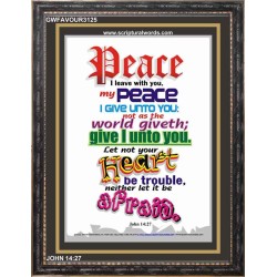 MY PEACE I GIVE UNTO YOU   Contemporary Christian Wall Art Acrylic Glass frame   (GWFAVOUR3125)   