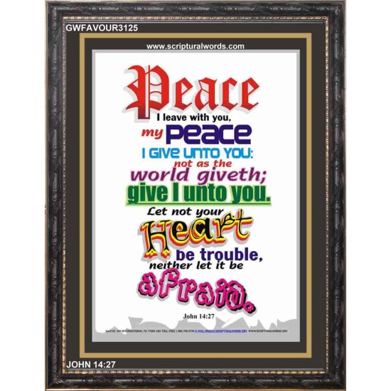 MY PEACE I GIVE UNTO YOU   Contemporary Christian Wall Art Acrylic Glass frame   (GWFAVOUR3125)   