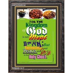 PEACE AND JOY IN THE HOLY GHOST   Framed Lobby Wall Decoration   (GWFAVOUR3142)   