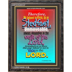 ABOUNDING IN THE WORK OF THE LORD   Inspiration Frame   (GWFAVOUR3147)   