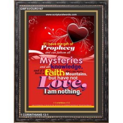 NO LOVE?   Framed Bible Verses   (GWFAVOUR3167)   