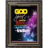 MUST WORSHIP HIM IN SPIRIT AND IN TRUTH   Bible Verse Framed Art   (GWFAVOUR3171)   "33x45"