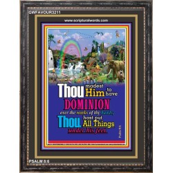 ALL THINGS UNDER HIS FEET   Scriptures Wall Art   (GWFAVOUR3211)   