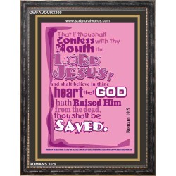 RAISED HIM FROM THE DEAD   Biblical Art Acrylic Glass Frame   (GWFAVOUR3300)   