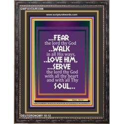 WALK IN ALL HIS WAYS   Scripture Art Prints   (GWFAVOUR3306)   "33x45"