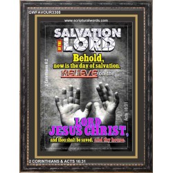 NOW IS THE DAY OF SALVATION   Bible Verse Acrylic Glass Frame   (GWFAVOUR3308)   