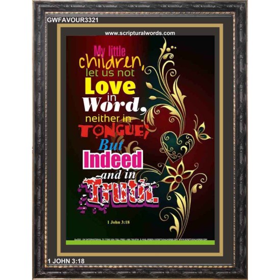 MY LITTLE CHILDREN   Acrylic Glass Framed Bible Verse   (GWFAVOUR3321)   