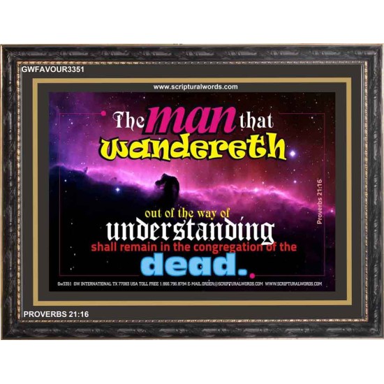 UNDERSTANDING   Inspirational Bible Verse Framed   (GWFAVOUR3351)   