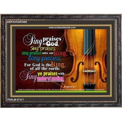 SING PRIASES TO GOD   Custom Wall Art   (GWFAVOUR3469)   