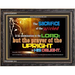 AN ABOMINATION TO THE LORD   Frame Bible Verse Online   (GWFAVOUR3570)   