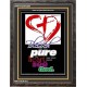 PURE IN HEART   Acrylic Glass Frame Scripture Art   (GWFAVOUR3584)   