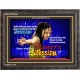 SHOWERS OF BLESSING   Frame Scripture Dcor   (GWFAVOUR3605)   