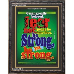 O MAN GREATLY BELOVED   Biblical Art Acrylic Glass Frame   (GWFAVOUR3609)   