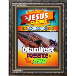 MANIFEST PRESENCE OF GOD   Contemporary Christian Wall Art Acrylic Glass frame   (GWFAVOUR3638)   