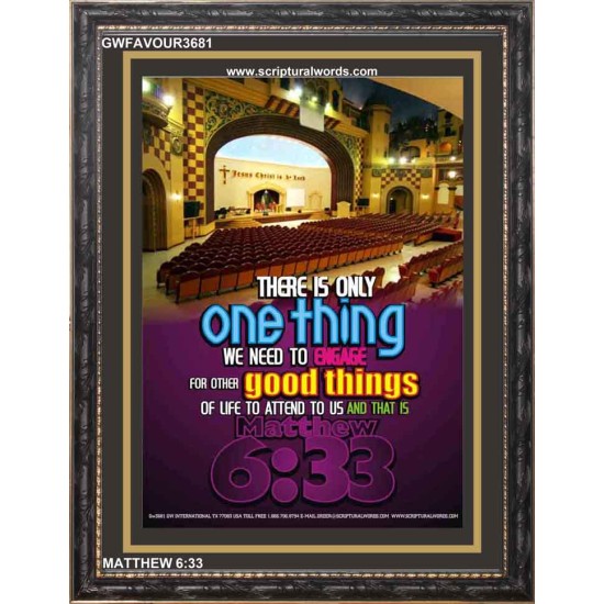 ONLY ONE THING    Framed Lobby Wall Decoration   (GWFAVOUR3681)   