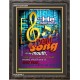A NEW SONG IN MY MOUTH   Framed Office Wall Decoration   (GWFAVOUR3684)   