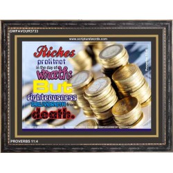 RIGHTEOUSNESS   Bible Verse Picture Frame Gift   (GWFAVOUR3733)   