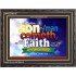 SHALL HE FIND FAITH ON THE EARTH   Large Framed Scripture Wall Art   (GWFAVOUR3754)   "45x33"