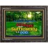 ALL SUFFICIENT GOD   Large Frame Scripture Wall Art   (GWFAVOUR3774)   "45x33"