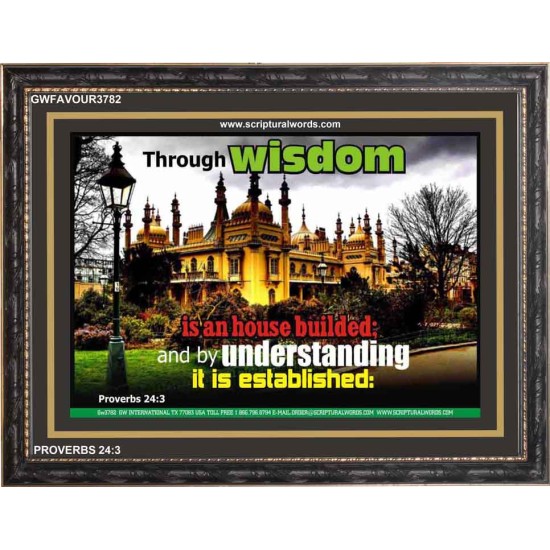 WISDOM AND UNDERSTANDING   Scripture Wall Art   (GWFAVOUR3782)   