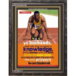 PRAYERS BE NOT HINDERED   Printable Bible Verse to Frame   (GWFAVOUR3789)   