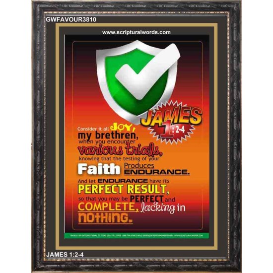 VARIOUS TRIALS   Bible Verse Frame Online   (GWFAVOUR3810)   