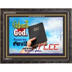 SUBMIT TO GOD   Encouraging Bible Verses Framed   (GWFAVOUR3819)   