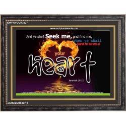 SEEK ME   Christian Quote Framed   (GWFAVOUR3827)   