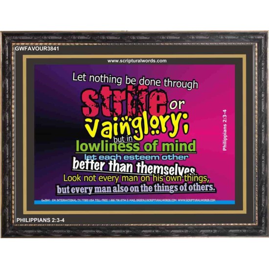 VAIN GLORY   Contemporary Christian Wall Art   (GWFAVOUR3841)   