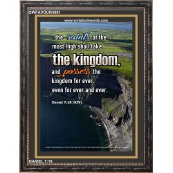 THE SAINTS OF THE MOST HIGH   Encouraging Bible Verse Framed   (GWFAVOUR3881)   