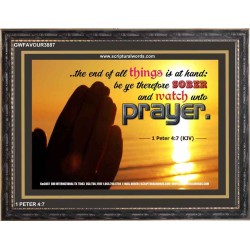 WATCH AND PRAY   Christian Wall Art Poster   (GWFAVOUR3887)   "45x33"