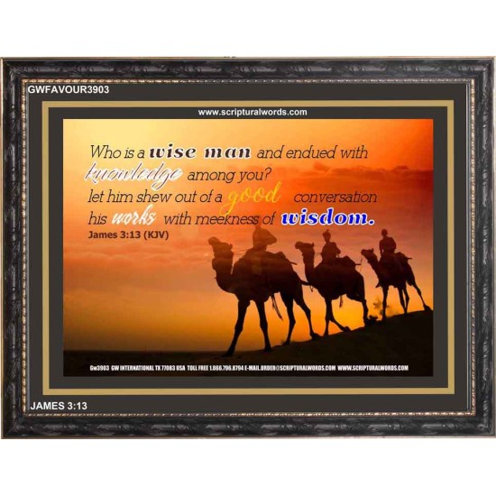 WISDOM   Christian Artwork Frame   (GWFAVOUR3903)   