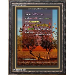 ALL BITTERNESS   Christian Quotes Framed   (GWFAVOUR3905)   