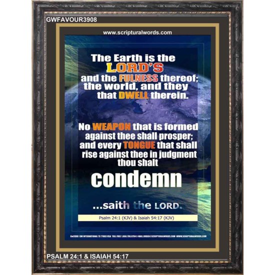 NO WEAPON   Christian Quote Frame   (GWFAVOUR3908)   