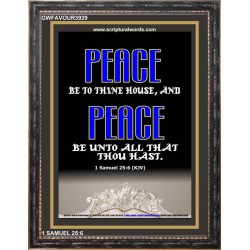 PEACE BE TO THINE HOUSE   Framed Religious Wall Art    (GWFAVOUR3929)   