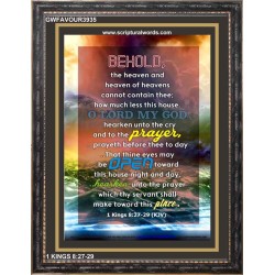 THINE EYES MAY BE OPEN TOWARD THIS HOUSE   Bible Verse Wall Art Frame   (GWFAVOUR3935)   