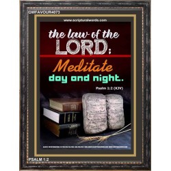 MEDITATE DAY AND NIGHT   Framed Sitting Room Wall Decoration   (GWFAVOUR4073)   