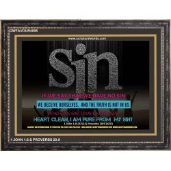 SIN   Framed Bible Verse Online   (GWFAVOUR4095)   