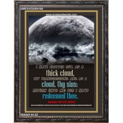 THICK CLOUD   Frame Bible Verse Online   (GWFAVOUR4165)   