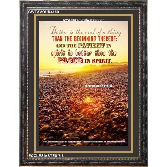 PATIENT IN SPIRIT   Bible Verses Frame for Home Online   (GWFAVOUR4180)   