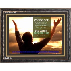 TRUST IN GOD   Framed Bible Verse   (GWFAVOUR4228)   "45x33"