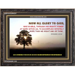 ALL GLORY TO GOD   Art & Wall Dcor   (GWFAVOUR4231)   