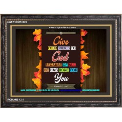 SUBMISSION TO GOD   Frame Scriptural Wall Art   (GWFAVOUR4306)   