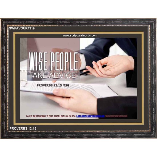 WISE PEOPLE   Bible Verses Frame Online   (GWFAVOUR4319)   