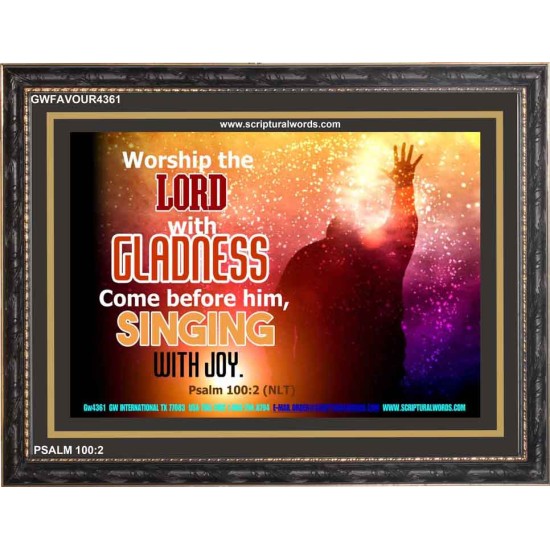 WORSHIP THE LORD   Art & Wall Dcor   (GWFAVOUR4361)   